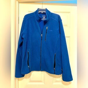 LL Bean mens Full Zip Fleece Jacket Size XL